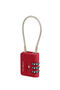 Samsonite Ta Revolution Cablelock 3 dial TSA  Red