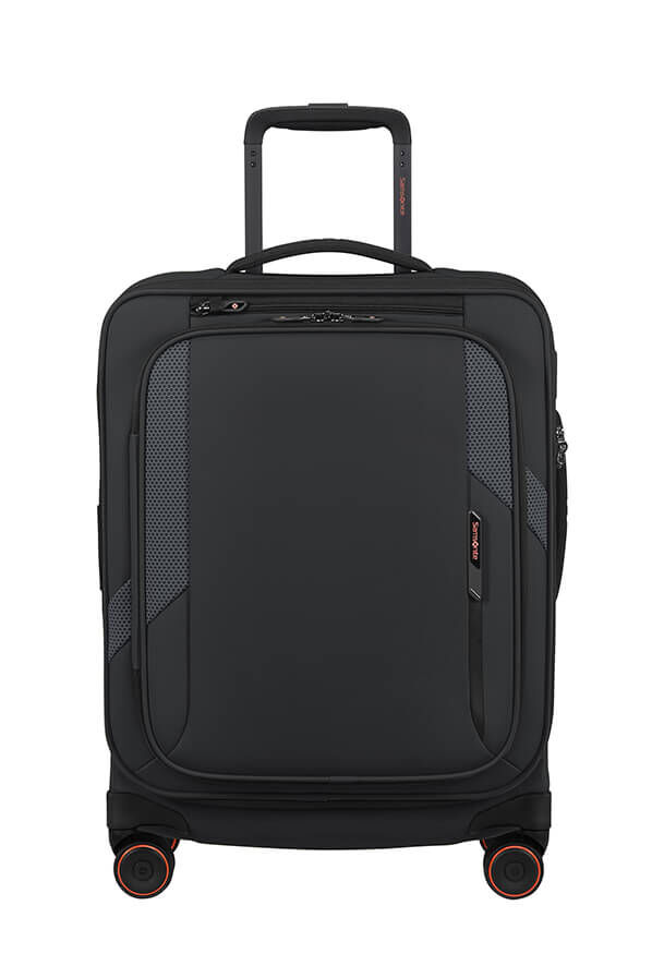 Samsonite Glazed Spinner Expandable 55cm  Black