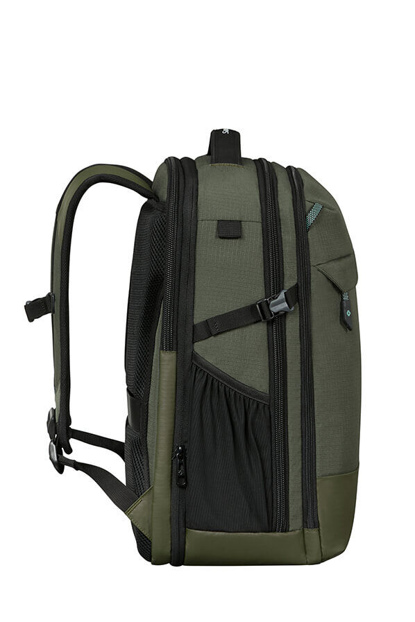 Samsonite Roadseeker Laptop Backpack Expandable L  Donker Olijfgroen