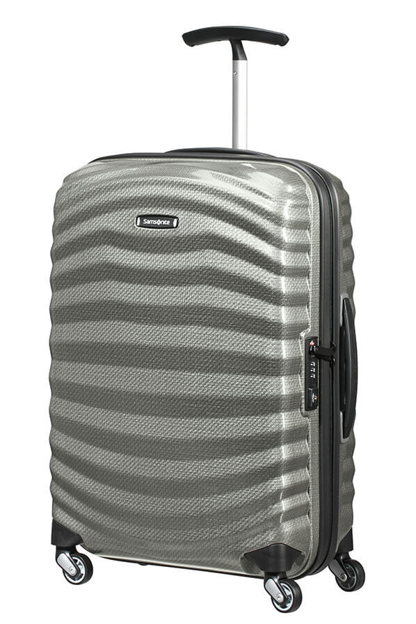 Samsonite Lite-Shock Spinner 55cm  Vert m&eacute;tal