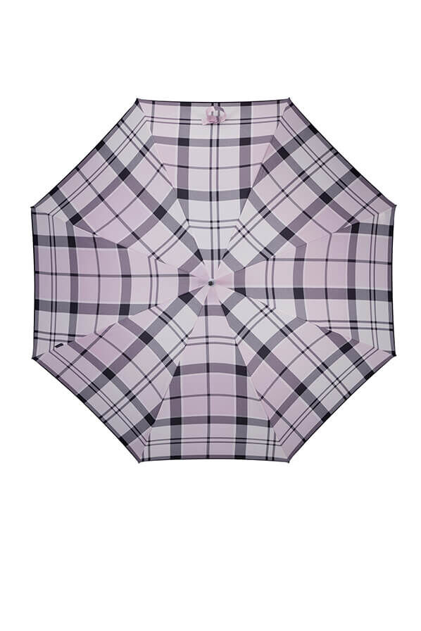 Samsonite Alu Drop S Sticky Lady Auto Open  Lavender Check Samsonite Alu Drop S Sticky Lady Auto Open  Lavender Check