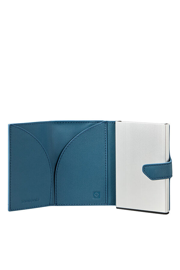 Samsonite Alu Fit Slide-up Wallet Proxis  Bleu p&eacute;trole