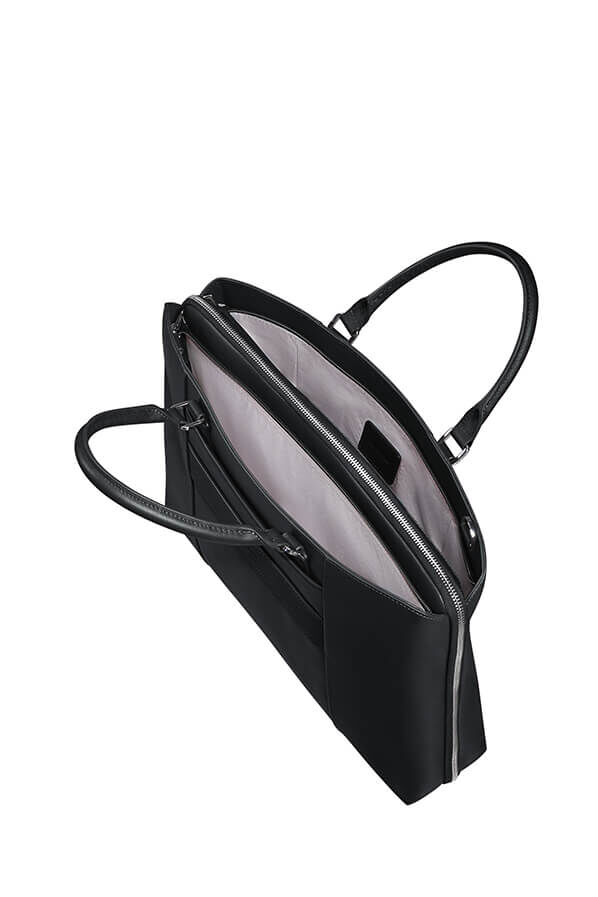 Image Biz Leather Aktetas 15.6" | Samsonite Image Biz Leather Briefcase 15.6'  Zwart