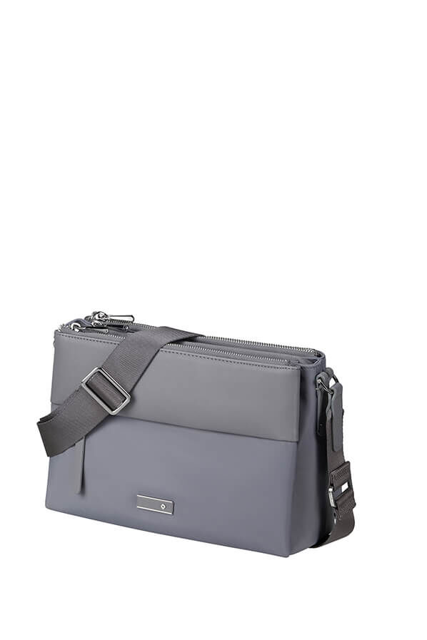 Samsonite Zalia 3.0 H.Shoulder Bag 3 Comp  Gris m&eacute;tal