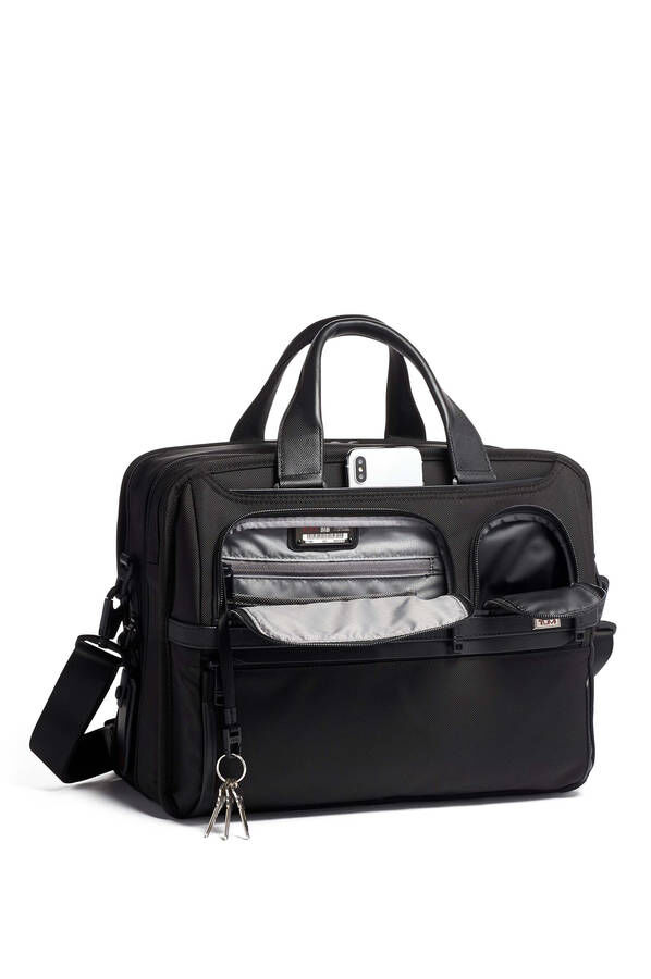 TUMI Alpha 3 EXP ORG LAPTOP BRIEF Black